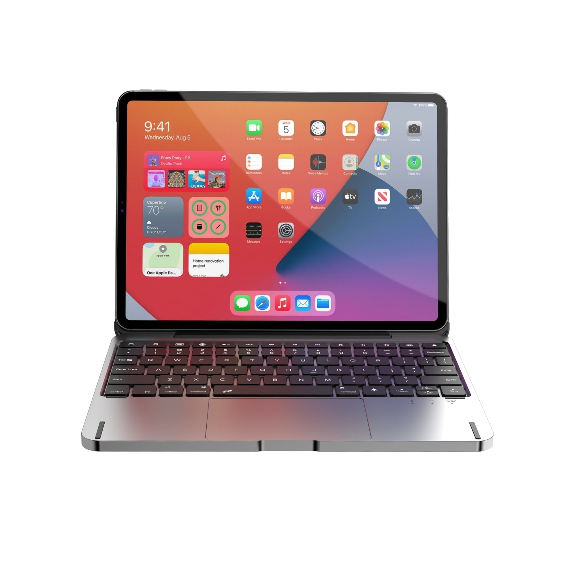 Wireless Bluetooth keyboard with trackpad for iPad