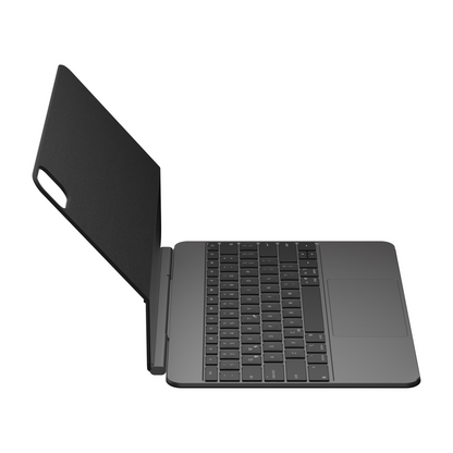 Side view of an iPad Magnetic Keyboard case